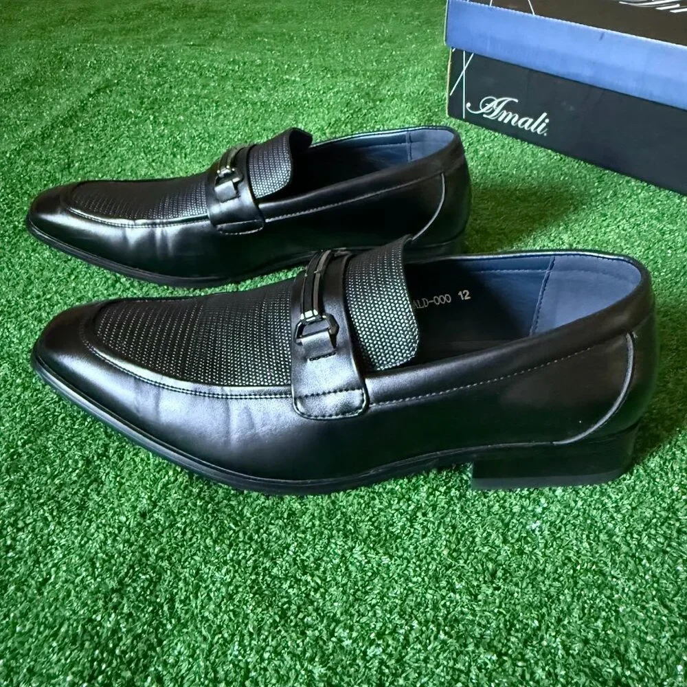 Amalfi Men's Black Slip-On Loafers